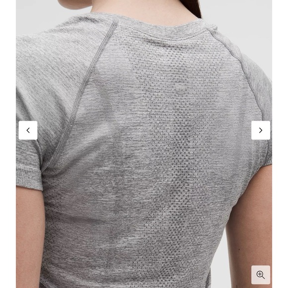 Lululemon Swiftly Tech Short Sleeve Shirt 2.0 Gray Womens Size 12 Hip Length - Picture 7 of 10